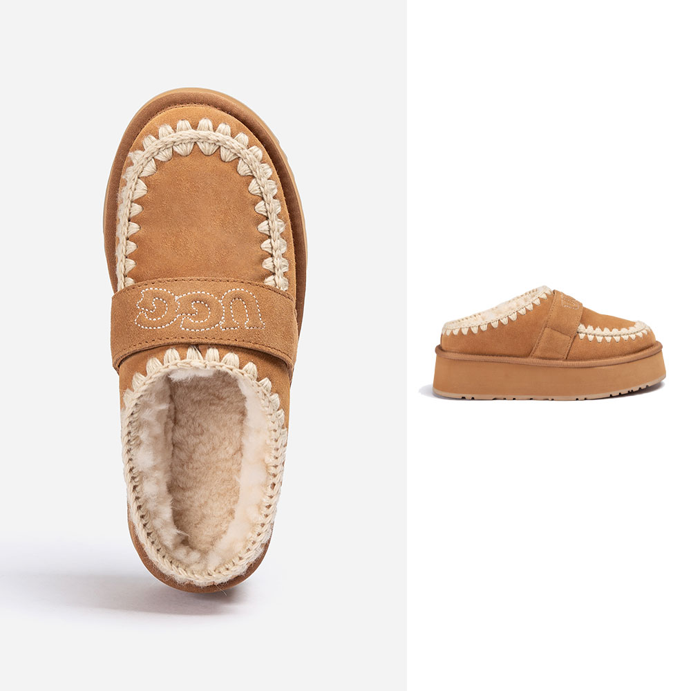 [무료배송] 호주정품 오즈웨어 에스키모 플랫폼 슬라이드 (굽 4.5cm) OZWEAR UGG OB868